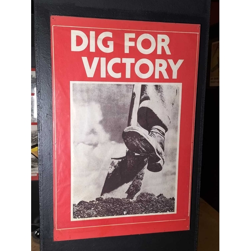 841 - ± Britain in the Blitz WW2 Posters etc A group of posters etc to include 2 versions of