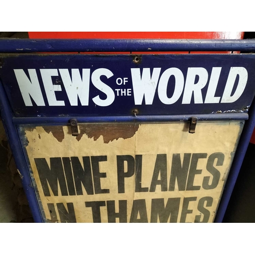 851 - ± Britain in the Blitz News of the World newspaper advertising board A 