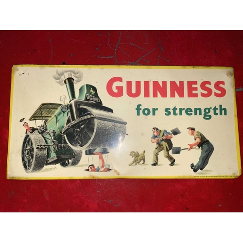 879 - ± Britain in the Blitz 5 Guinness Advertising items 5 Guinness advertising items. A printed metal tr... 