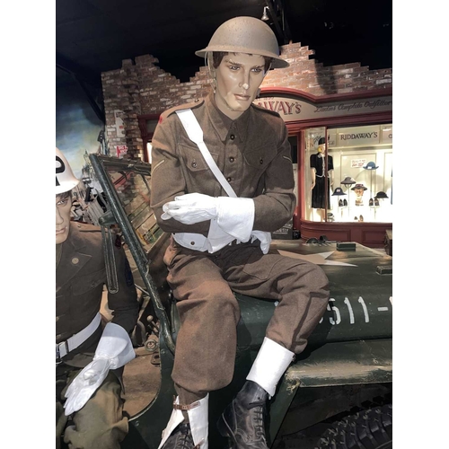 890 - ± Britain in the Blitz British & U.S. Army MP figures in Period Uniforms British Army MP & a U.S. Ar... 