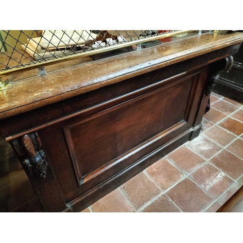 953 - ± Britain in the Blitz Post Office counter with grille The mahogany faced Post Office counter and fi... 