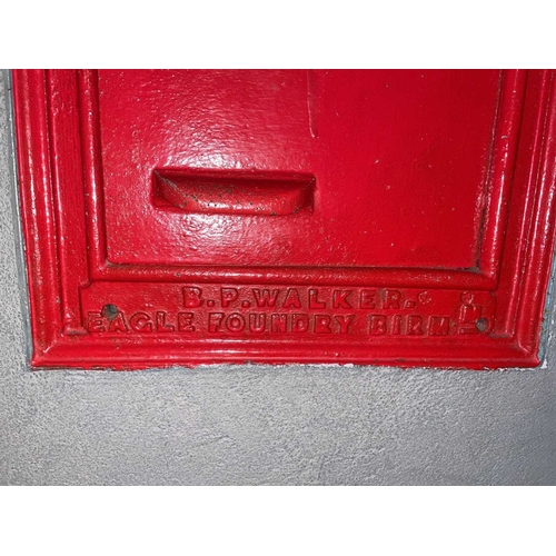 957 - ± Britain in the Blitz Victorian Cast Iron Letter Box A Victorian cast iron wall mounted Letter Box ... 