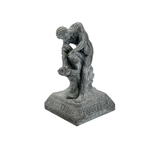 12 - A 1920s spelter advertising figure 'Phosferine'. The greatest of all tonics, depicting Milo of Croto... 