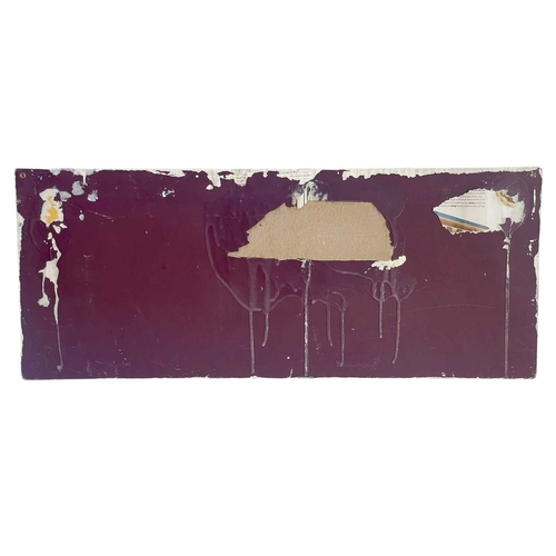 18 - Peter HONE (b.1941) Two cast plaster plaques of rectangular form, mounted onto painted wood boards. ... 