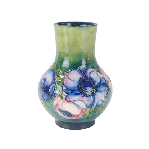 234 - A Moorcroft pottery 'Anemone' vase. Circa 1950, signed by Walter Moorcroft to the base, height 17cm.