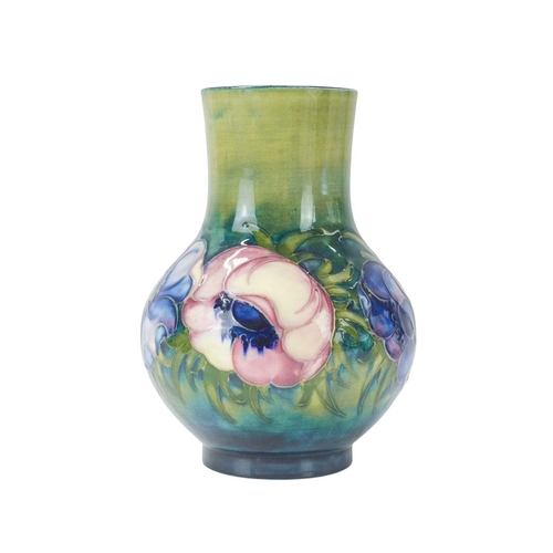 234 - A Moorcroft pottery 'Anemone' vase. Circa 1950, signed by Walter Moorcroft to the base, height 17cm.