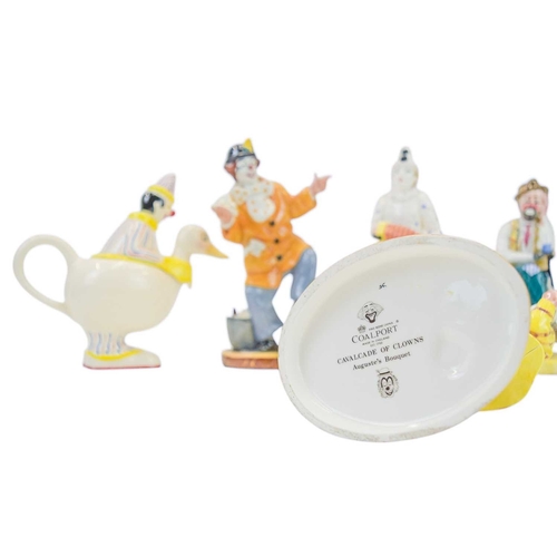 251 - Royal Doulton and Coalport clowns. HN 2890 and Balloon Clown HN 2894, Coalport Cavalcade of Clowns, ... 