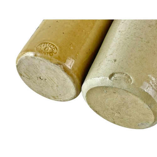 3 - A Tavistock Brewery Co stoneware ginger beer bottle. Height 17cm, together with an R. Williams & Co ... 