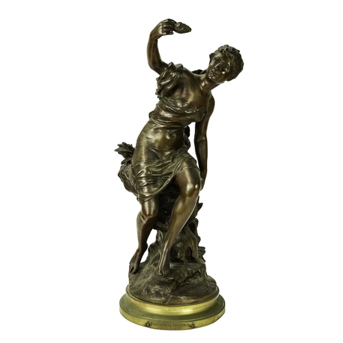 8 - Mathurin Moreau, a bronze figure titled 'Fontaine de Jouvence' Second half 19th century, the figure ... 