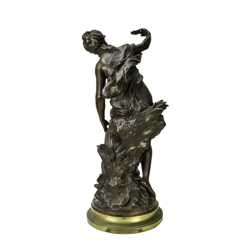 8 - Mathurin Moreau, a bronze figure titled 'Fontaine de Jouvence' Second half 19th century, the figure ... 