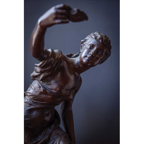 8 - Mathurin Moreau, a bronze figure titled 'Fontaine de Jouvence' Second half 19th century, the figure ... 