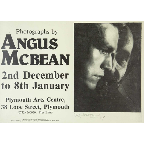 89 - Angus MCBEAN (1904-1990) A framed exhibition poster. From the exhibition 'Photographs by Angus McBea... 