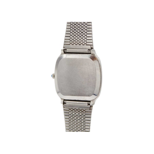1038 - LONGINES - An automatic stainless steel gentleman's dress watch, cal. L 990.1. The silvered dial wit... 