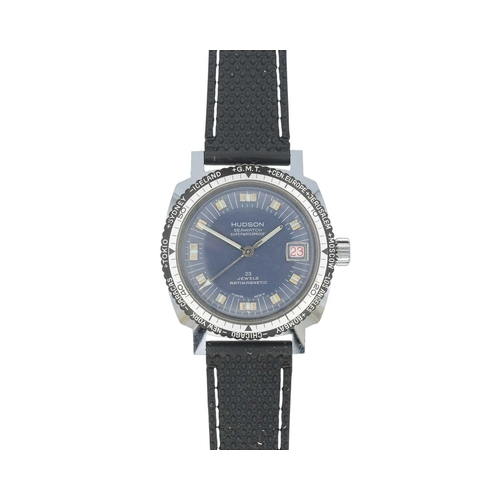 1069 - HUDSON (SICURA) - A Seawatch stainless steel manual wind gentleman's divers wristwatch. The signed b... 