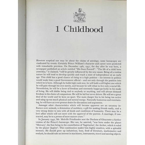 148 - (Signed) William of Gloucester. Pioneer Prince A signed b+w photograph used as frontispiece Pasted o... 