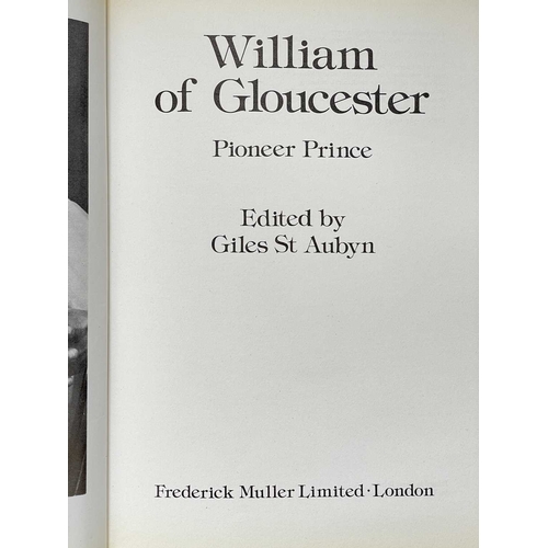 148 - (Signed) William of Gloucester. Pioneer Prince A signed b+w photograph used as frontispiece Pasted o... 
