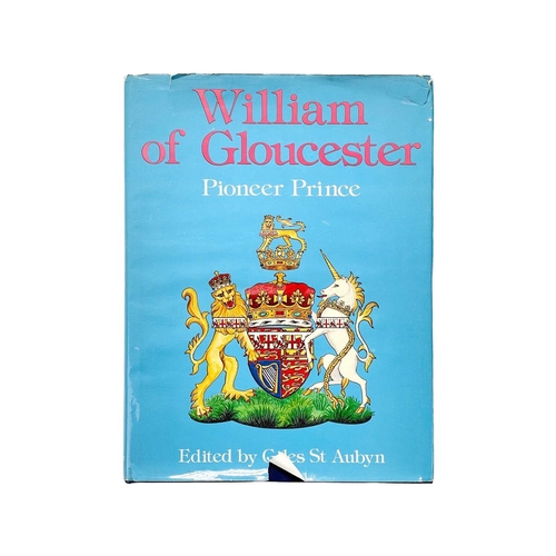 148 - (Signed) William of Gloucester. Pioneer Prince A signed b+w photograph used as frontispiece Pasted o... 