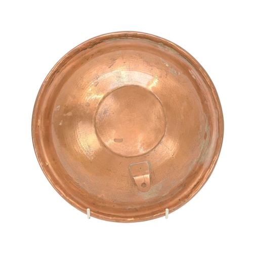 9 - Francis 'Bert' Cargeeg, a hand wrought copper bowl. With a slightly convex base and planished sides,... 