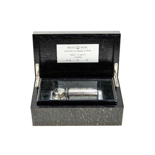 1 - A Reuge for Mappin & Webb music box. Late 20th century, playing Canon (3 parts), limited edition, No... 
