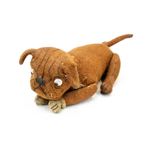 152 - Attributed to Steiff - a 'Tige' bulldog soft toy. Early 20th century, featuring a swivel head, glass... 