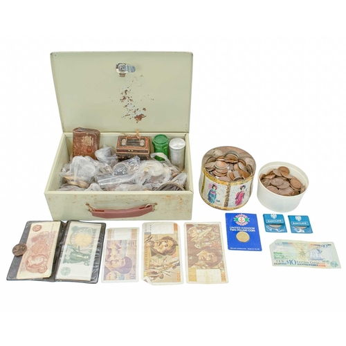 166 - Quantity of Mostly GB Coins and Banknotes. Collection comprises of a large quantity of pre decimal G... 