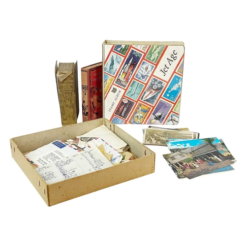 171 - Postcards, stamps, coins, trade and cigarette cards. A mixed lot comprising:Approx. 30 postcards inc... 