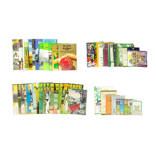 188 - Cricket; programmes, handbooks, etc. 1930s onwards, including 1940s International tours by India, Ne... 