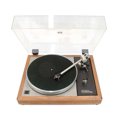 191 - A Linn Sondek LP12 turntable. Walnut base, with perspex lid, height 17cm, width 44cm, depth 35cm. Th... 