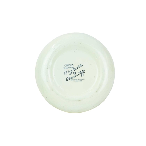 226 - A Clarice Cliff Orange Lily pattern ashtray. Circa 1928, printed Fantasque mark, diameter 11.5cm, to... 