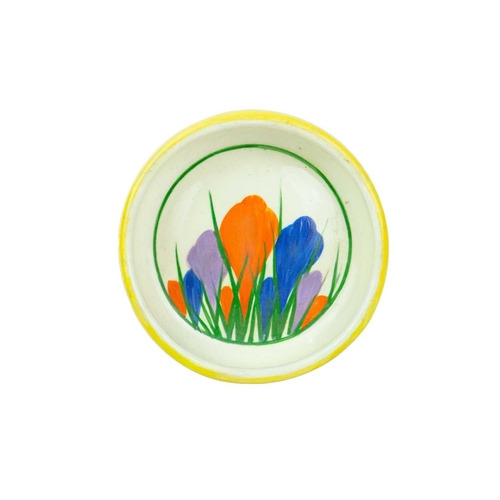 226 - A Clarice Cliff Orange Lily pattern ashtray. Circa 1928, printed Fantasque mark, diameter 11.5cm, to... 