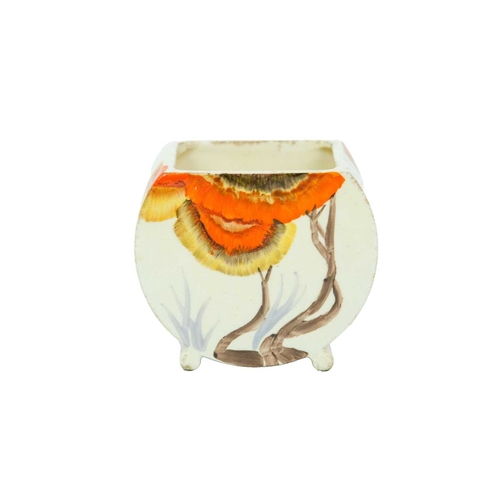 226 - A Clarice Cliff Orange Lily pattern ashtray. Circa 1928, printed Fantasque mark, diameter 11.5cm, to... 