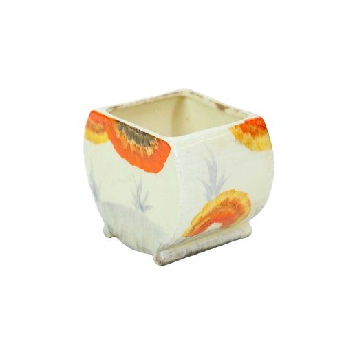 226 - A Clarice Cliff Orange Lily pattern ashtray. Circa 1928, printed Fantasque mark, diameter 11.5cm, to... 