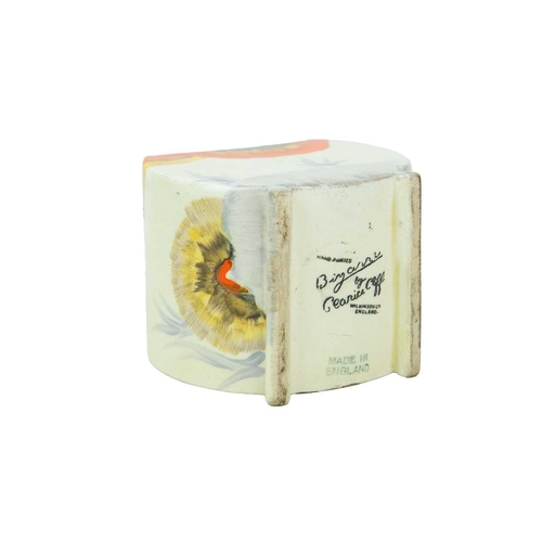 226 - A Clarice Cliff Orange Lily pattern ashtray. Circa 1928, printed Fantasque mark, diameter 11.5cm, to... 