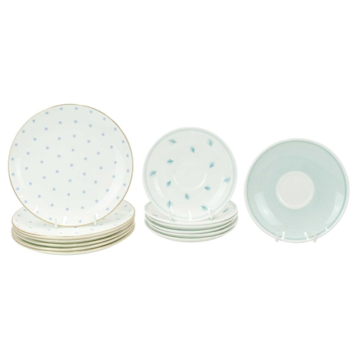 227 - A collection of Susie Cooper ceramics. In various patterns, including 'One O'Clocks', 'Whispering Gr... 