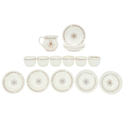242 - Wedgwood Edward Bawden tea ware specially made for the New Zealand Shipping Co. Comprising nine sauc... 