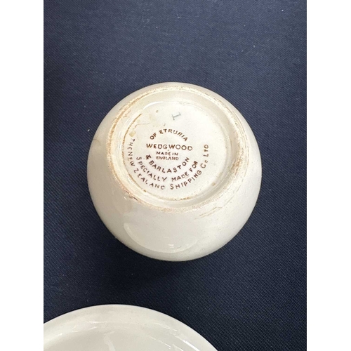 242 - Wedgwood Edward Bawden tea ware specially made for the New Zealand Shipping Co. Comprising nine sauc... 