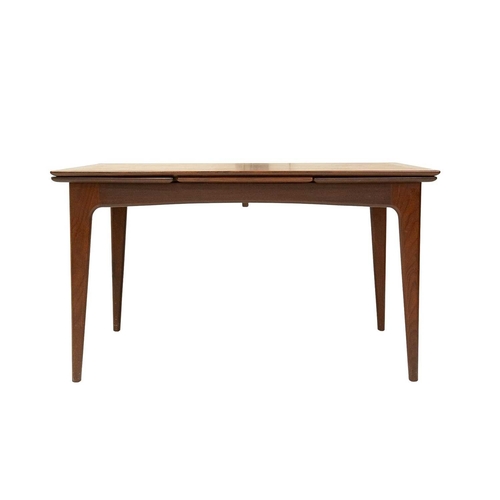259 - A mid-century teak dining table and six chairs. Circa 1964, Volnay, designed by John Herbert for A. ... 