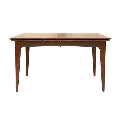 259 - A mid-century teak dining table and six chairs. Circa 1964, Volnay, designed by John Herbert for A. ... 
