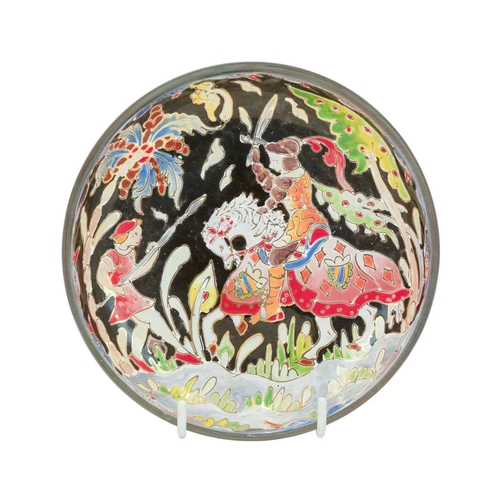 286 - A pair of Eichwald pottery fish planters. Early 20th century, impressed marks to the base and number... 