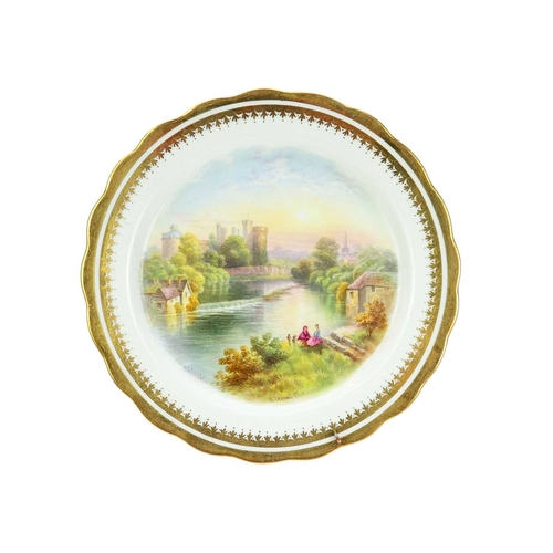 293 - A pair of Spode side plates. Early 19th century, with painted Japan borders, pattern number 1009, di... 