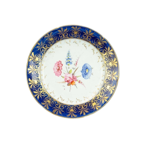 293 - A pair of Spode side plates. Early 19th century, with painted Japan borders, pattern number 1009, di... 