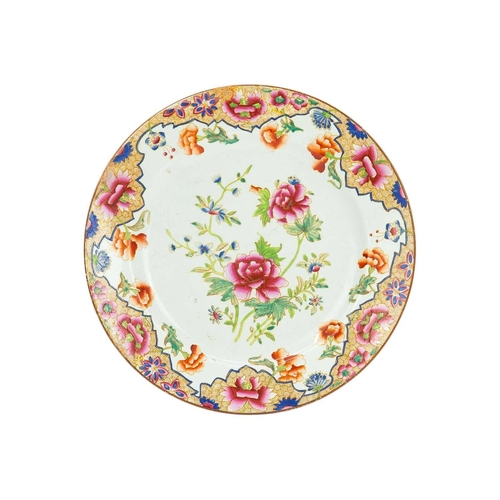 293 - A pair of Spode side plates. Early 19th century, with painted Japan borders, pattern number 1009, di... 