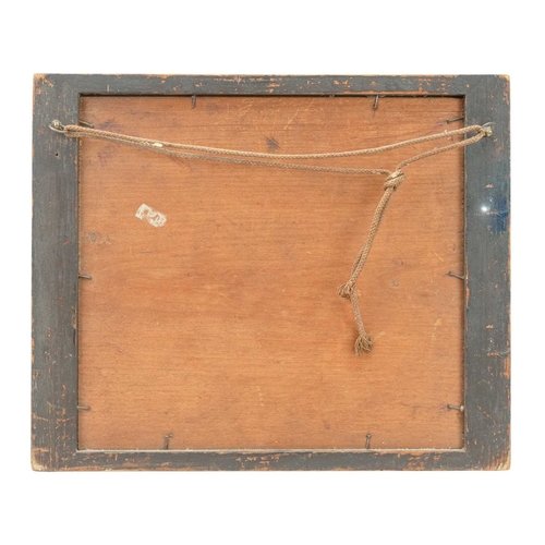 30 - A late Victorian monochrome triptych. The Dombild altarpiece, after Stefan Lochner, within an ebonis... 