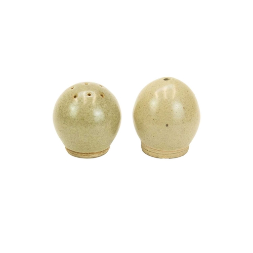 328 - Crowan Pottery A collection of thirteen pieces Including two pairs of salt and pepper shakers, one m... 