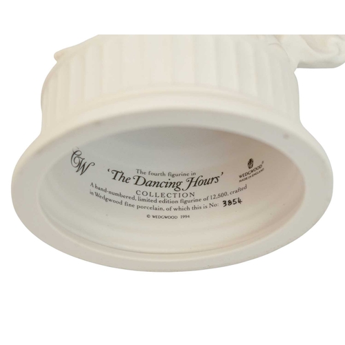 348 - Six Wedgwood 'Dancing Hours' porcelain figures. Limited edition of 12,500 and handnumbered, rare to ... 