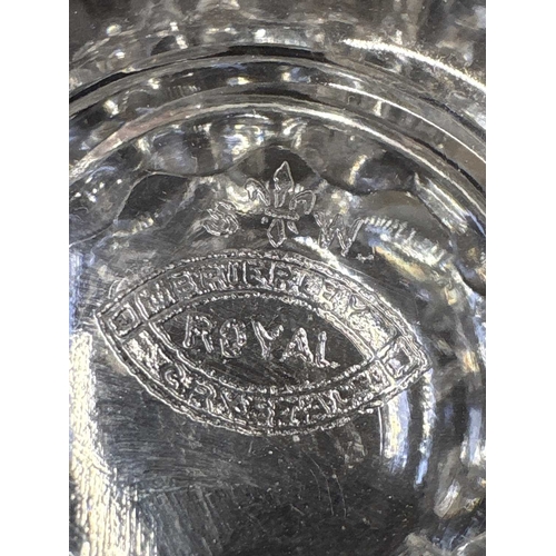 350 - A Stevens and Williams Royal Brierley Crystal glass cup and cover. Circa 1900, of twin handled waist... 