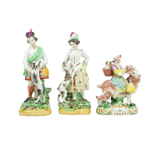 357 - Three 19th century lustre decorated jugs. One drabware, one transfer printed with God Speed the Plou... 