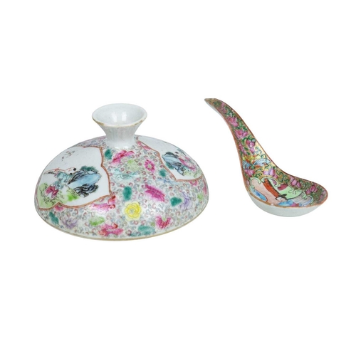 401 - A Japanese painted porcelain large bowl. Early 20th century (riveted) and other Chinese and Japanese... 