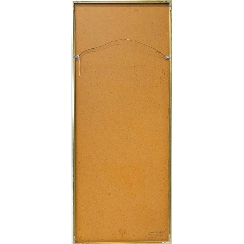 431 - A Chinese silk painting. Circa 1900, painted with sparrows amidst bamboo and flowering convulvulus, ... 