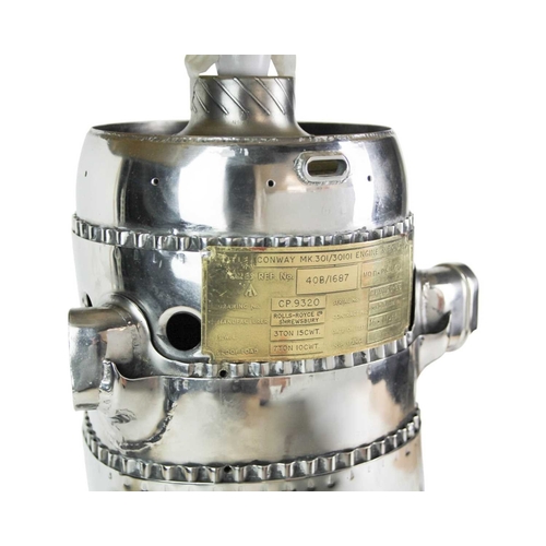 530 - An unusual Rolls Royce flame canister lamp. Repurposed from an RAF Handley Page Victor strategic bom... 